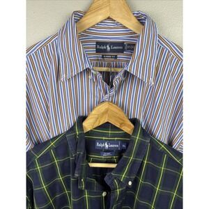 Polo Ralph Lauren Button Down Shirts Men XL Classic Fit Preppy Lot Of 2
